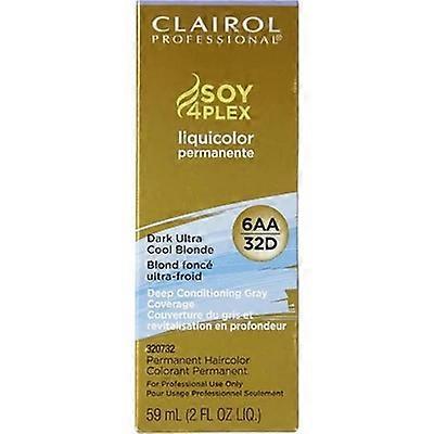 Clairol 大豆 4Plex Liquicolor Permanente 6AA/32D 深色超酷金发 2oz / 59ml