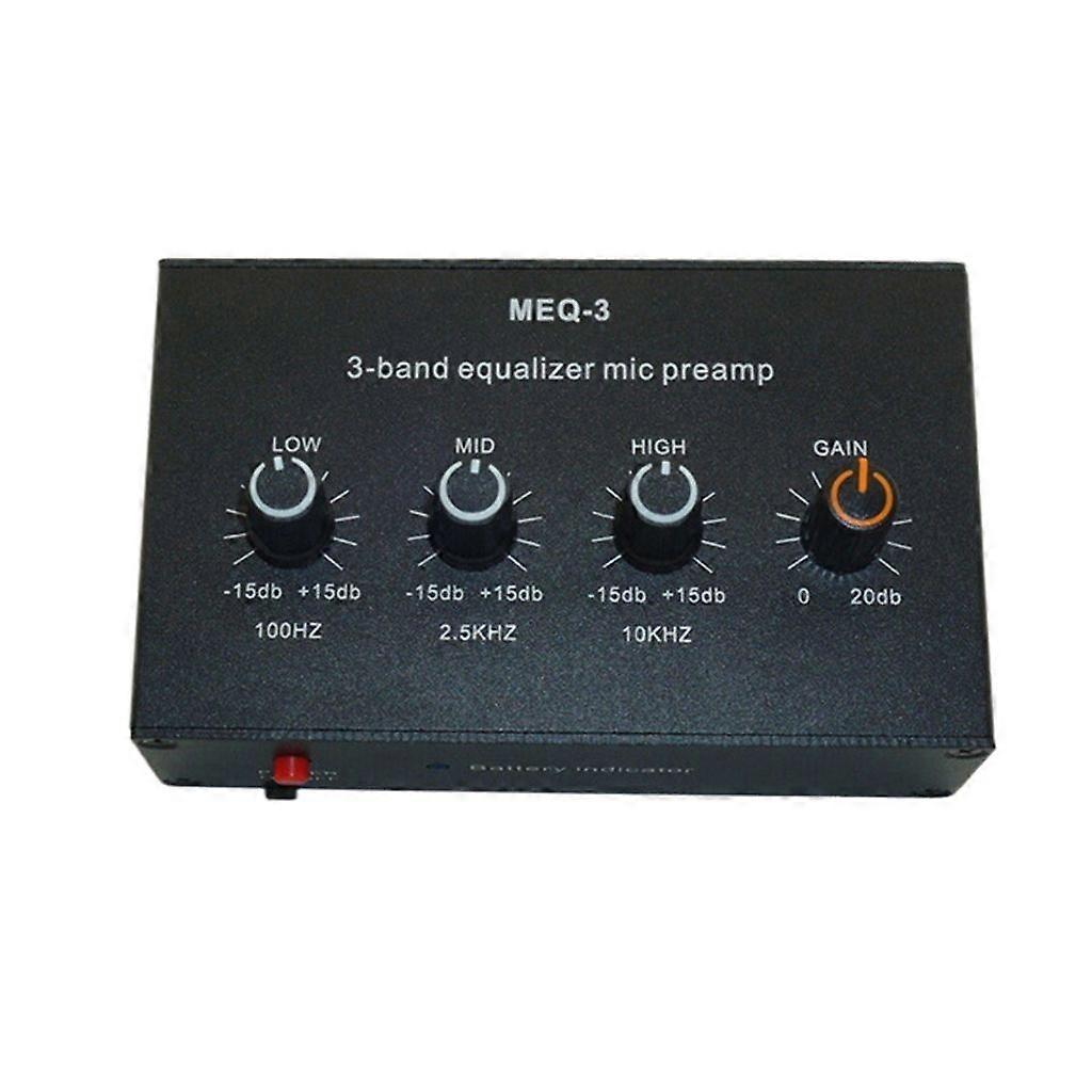 Professional Sound Amplifiers 3Band Equalizers Balanced Mic Preamplifiers