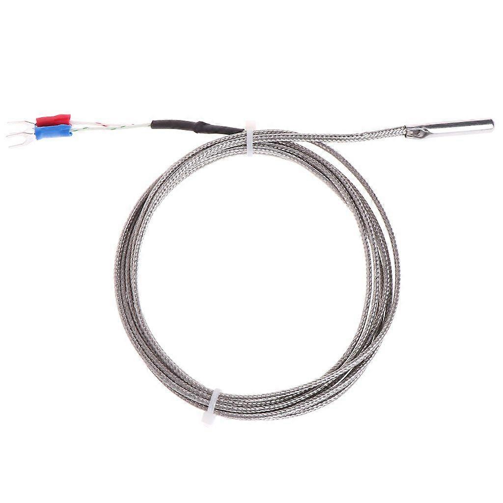 2m K-Tipi Termokupl Sıcaklık Sensörü 0-600 5*30mm Prob Paslanmaz Çelik