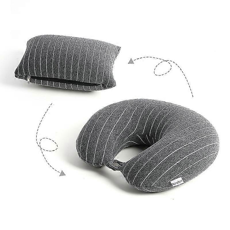 Oreiller de voyage en forme de U, oreiller de cou à double usage