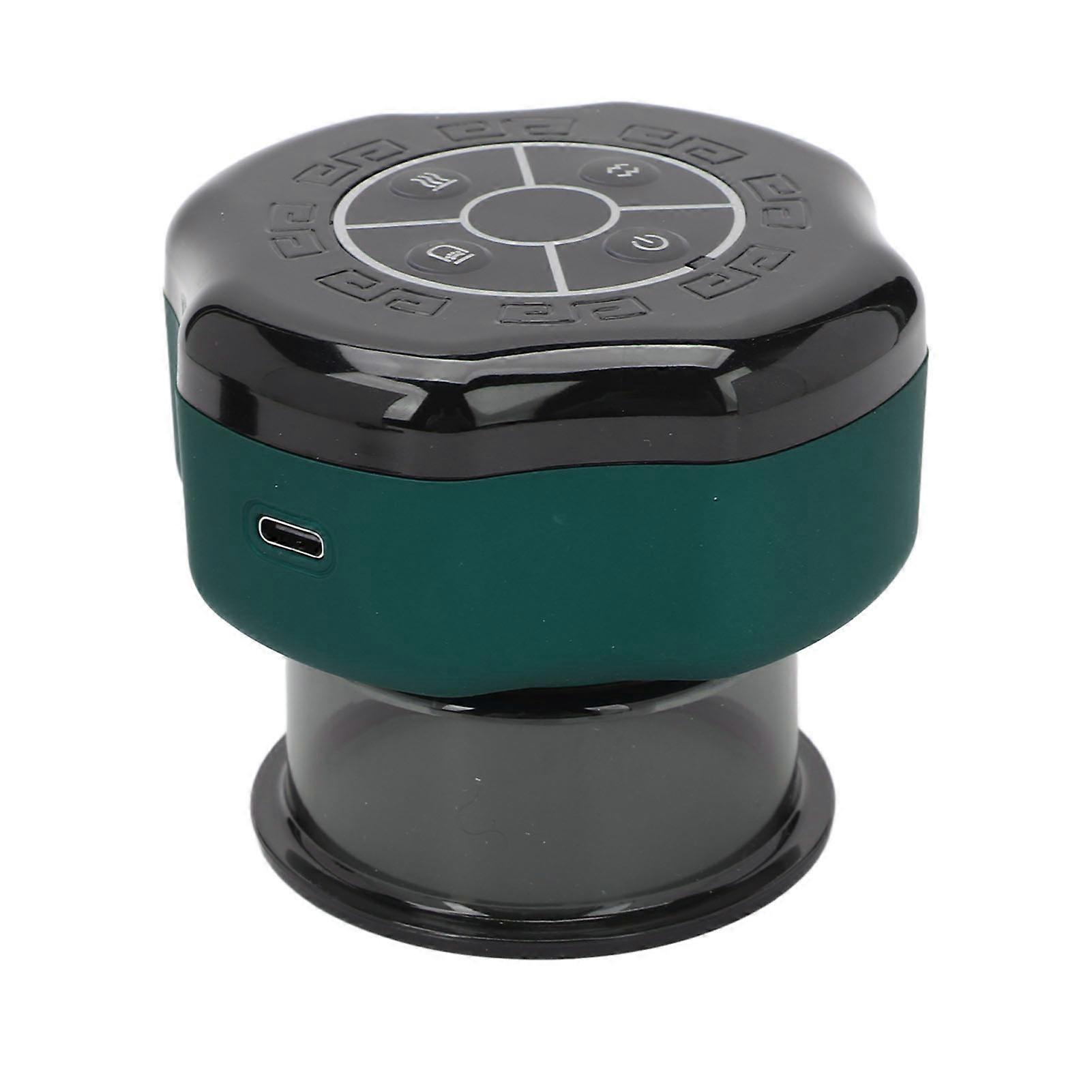 Intelligent Vacuum Cupping Device 12 Gears Scraping Negative Pressure Cupping Device for Beauty Salon Green 