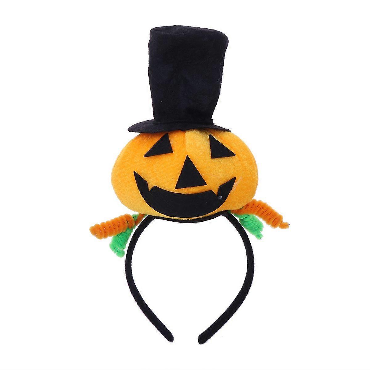 Elegant Shape Halloween Pumpkin Topper Headband Pumpkin Pattern Designed Headband