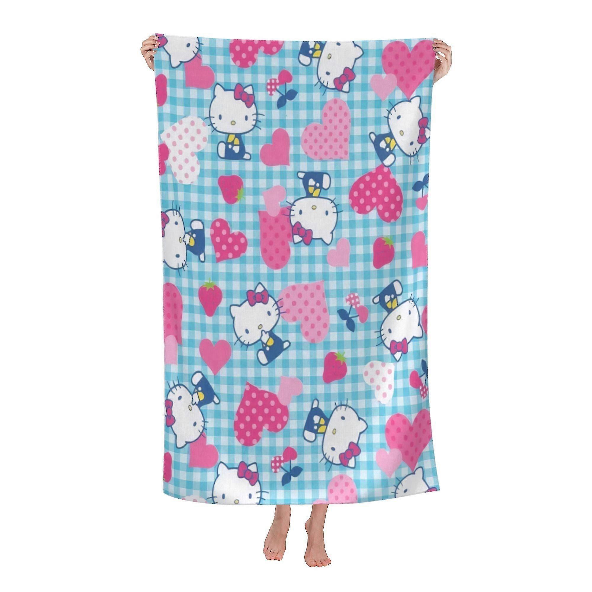 Hello Kitty Beach Towel, Large Microfiber Bath Towel