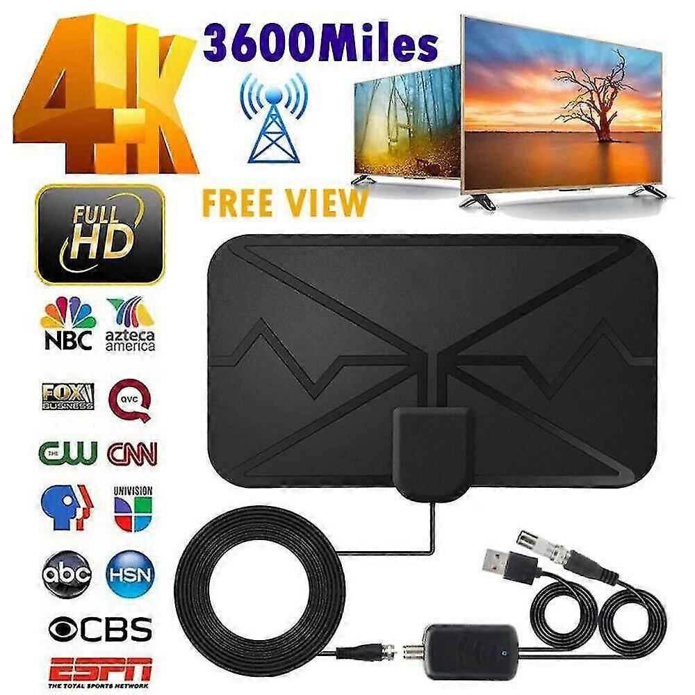 Νεότερη κεραία τηλεόρασης 3600 μιλίων 4k 1080p Hdtv εσωτερική ψηφιακή ενισχυμένη