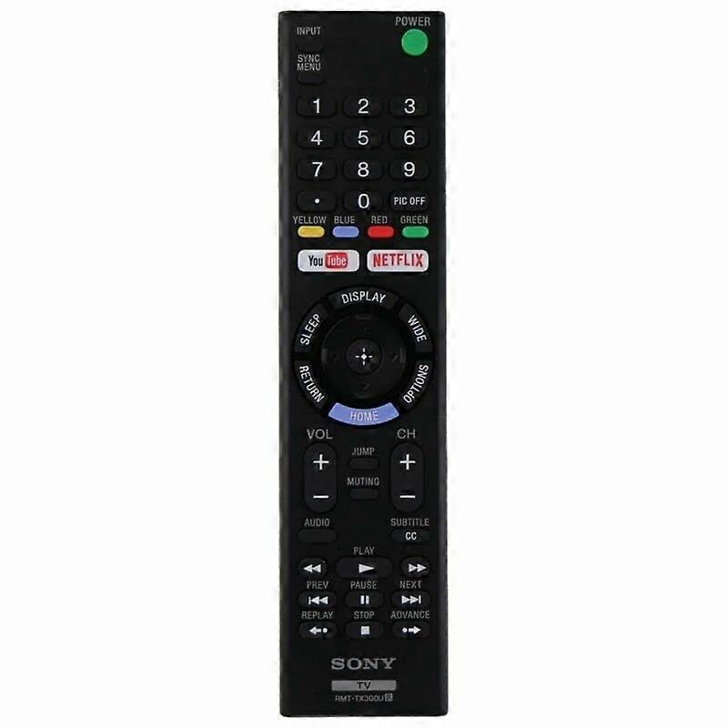 Replacement Work for TV/Audio/Projector RMT-TX300U for Sony TV for Netfflix KD-55X720E RMTTX300U