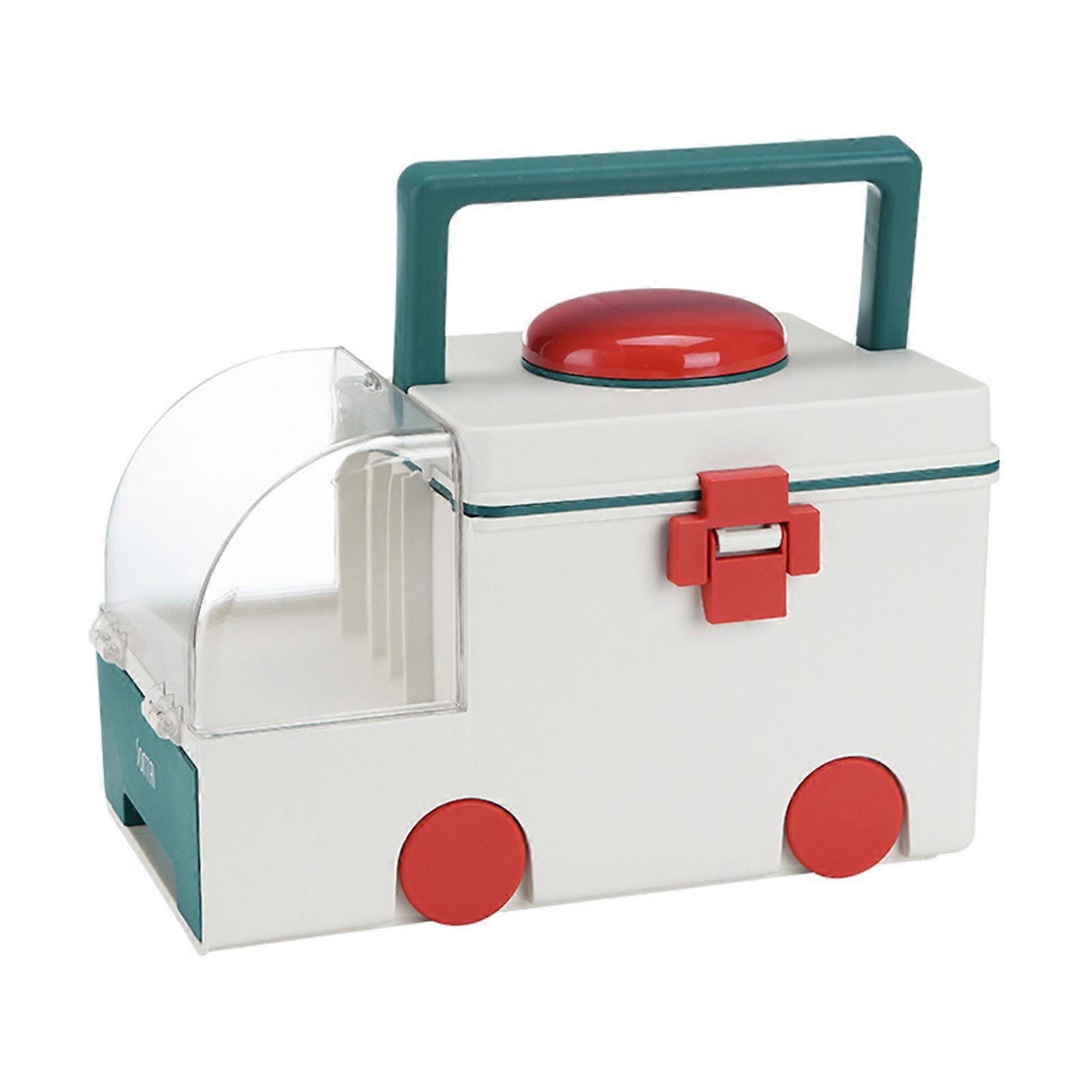 Plastic Portable First Aid Box Stylish Design Large Capacity Containers Suitable for Office School