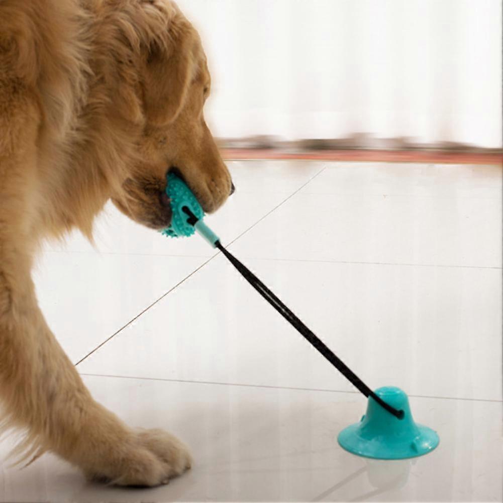 Suction Cup Dog Toy Teething Leaky Eater Nibble Resistant Cleans Teeth Balls