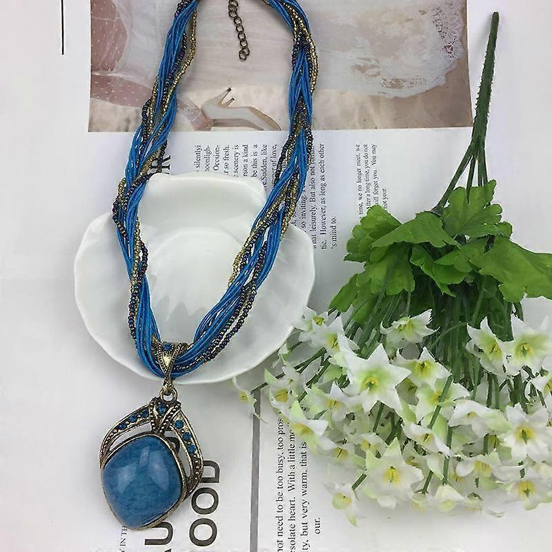 New Retro Creative, Ethnic Style Exaggerated Round Hollow Collarbone Chain Retro Necklace
