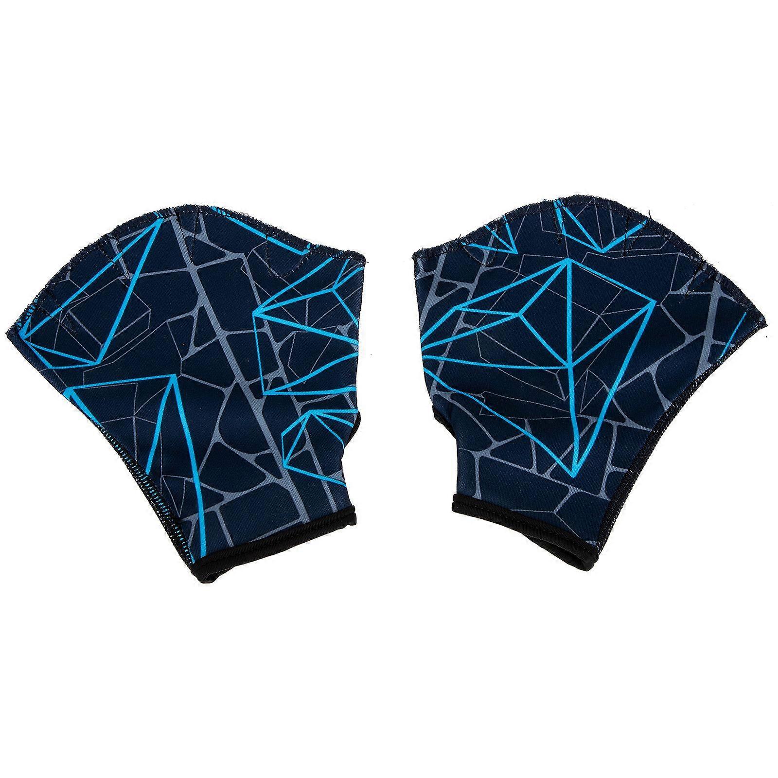 1 Pair of Webbed Swim Gloves Aquatic Gloves Swimming Train Gloves Swim Sports Props