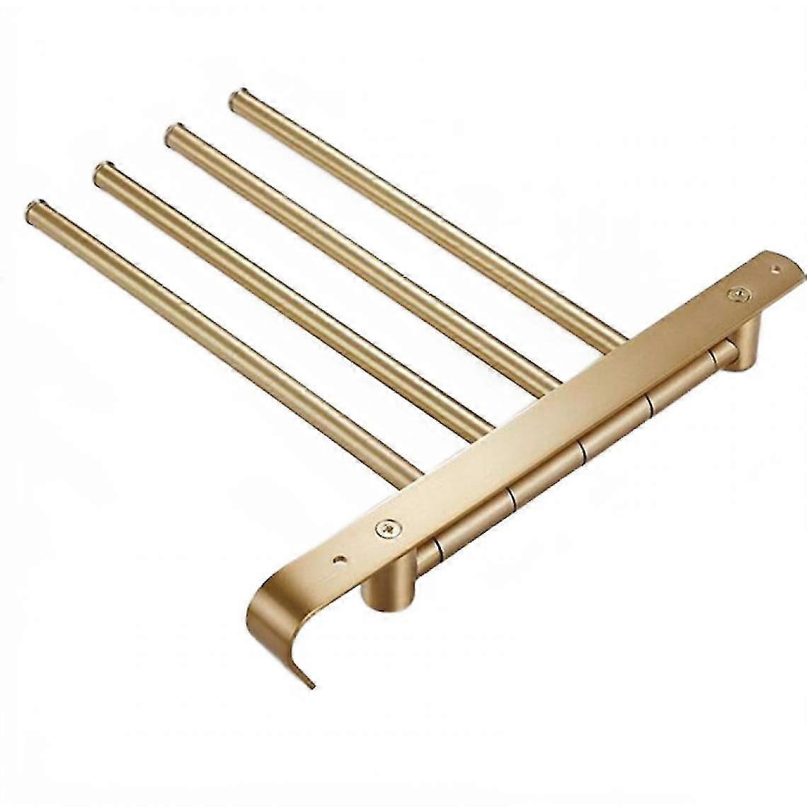 Towels, Bar, Gold Brush, Four Towels, Removable Towels, Bar, Towel Rack.