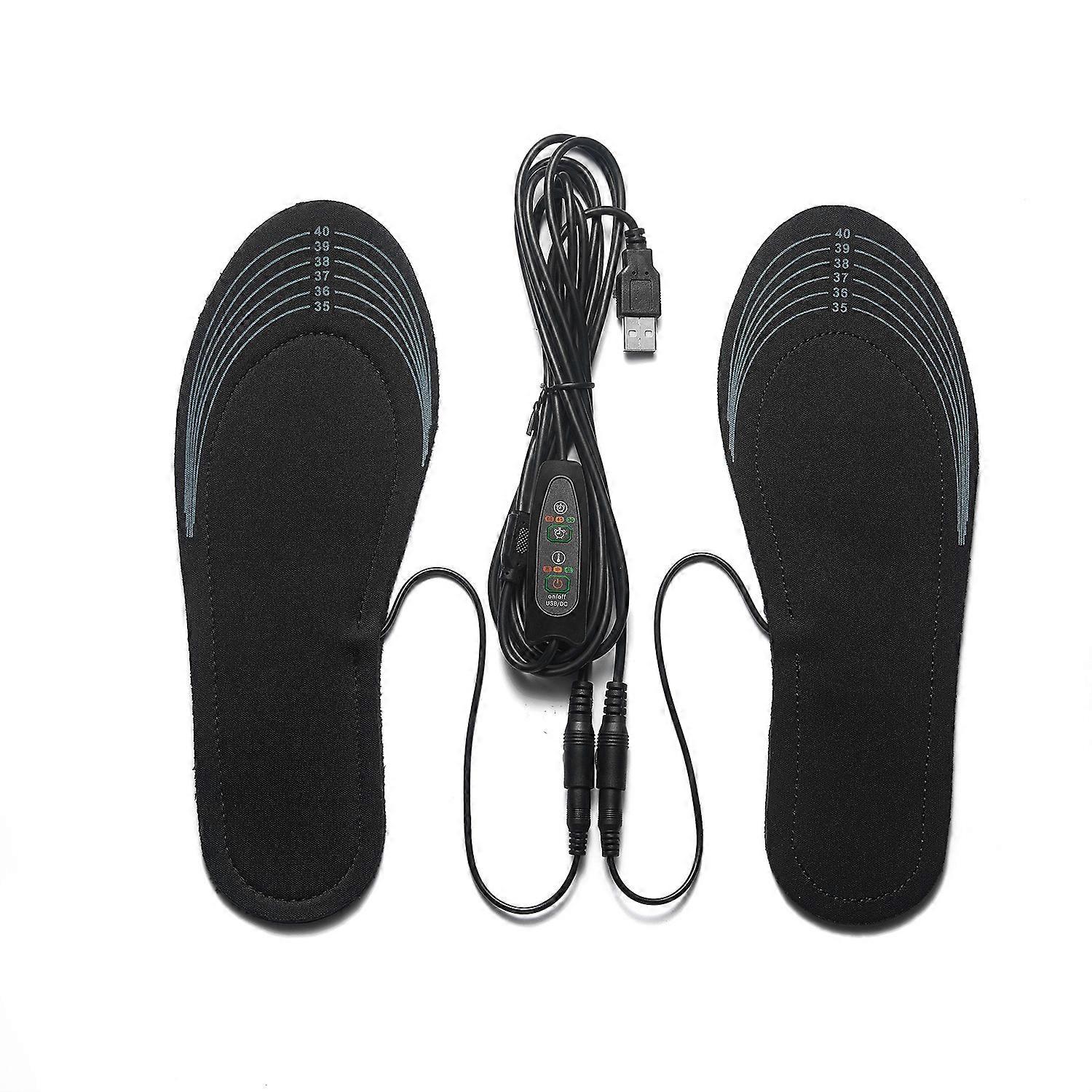 USB Plug-in Heat Insole Foot Warmers Pluggable Rechargeable Treasure Computer Power Socket Washable And Cuttable