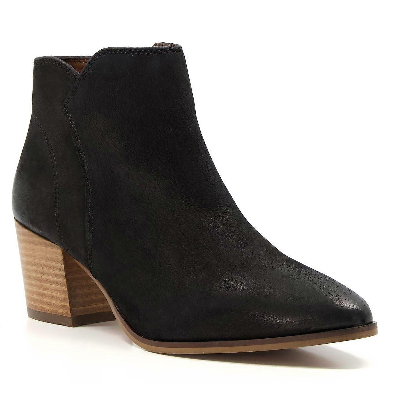 Dune Parlour Noir Nubuck Bottes Femme