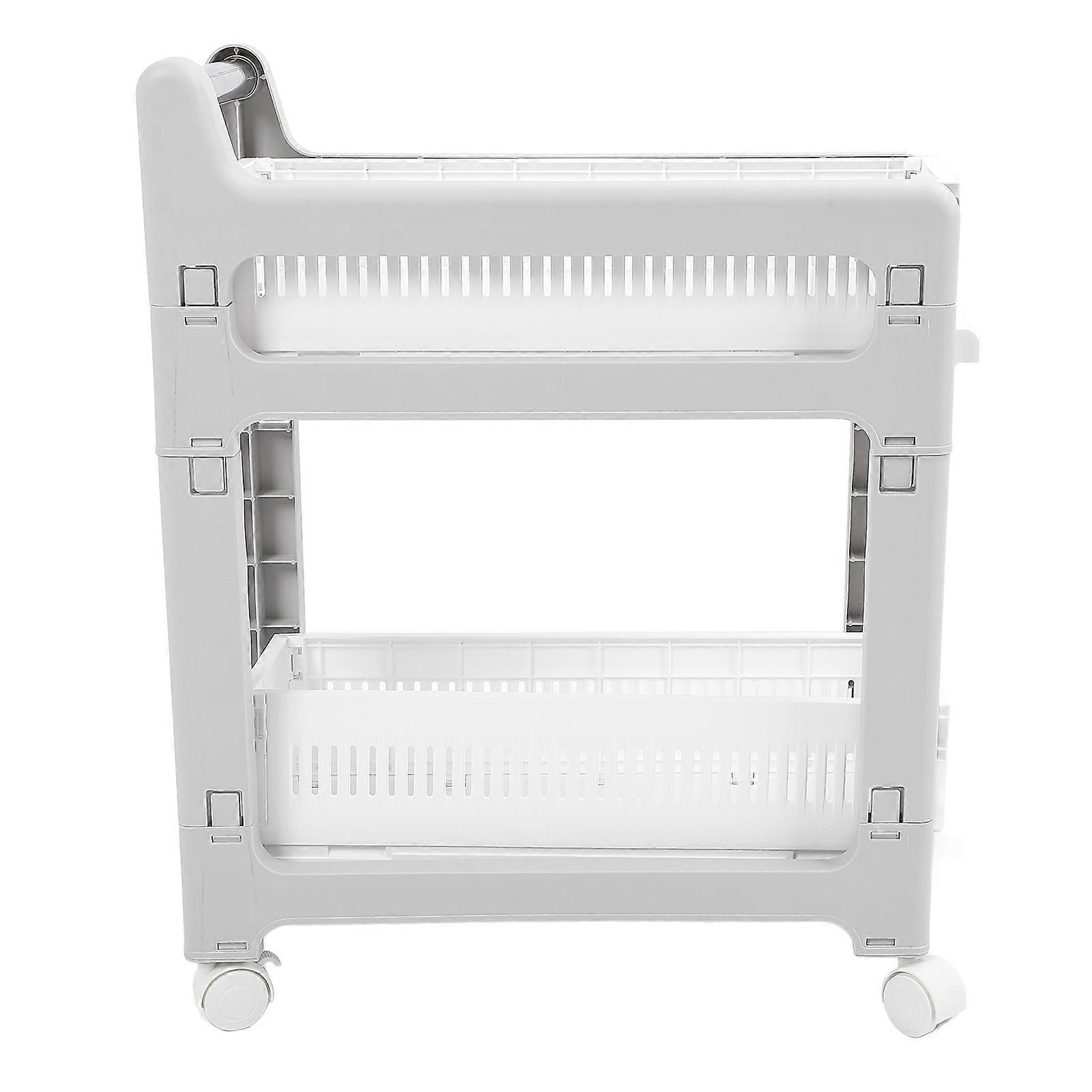 Cart Pull Out Basket Design Universal Wheel Large Capacity Storage Organizer Trolley with Brake for Home