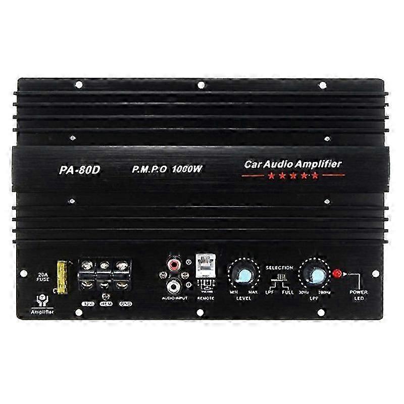 12V 1000W Car Audio Amplifier Amp Board Powerful Subwoofer Bass Amp PA80D