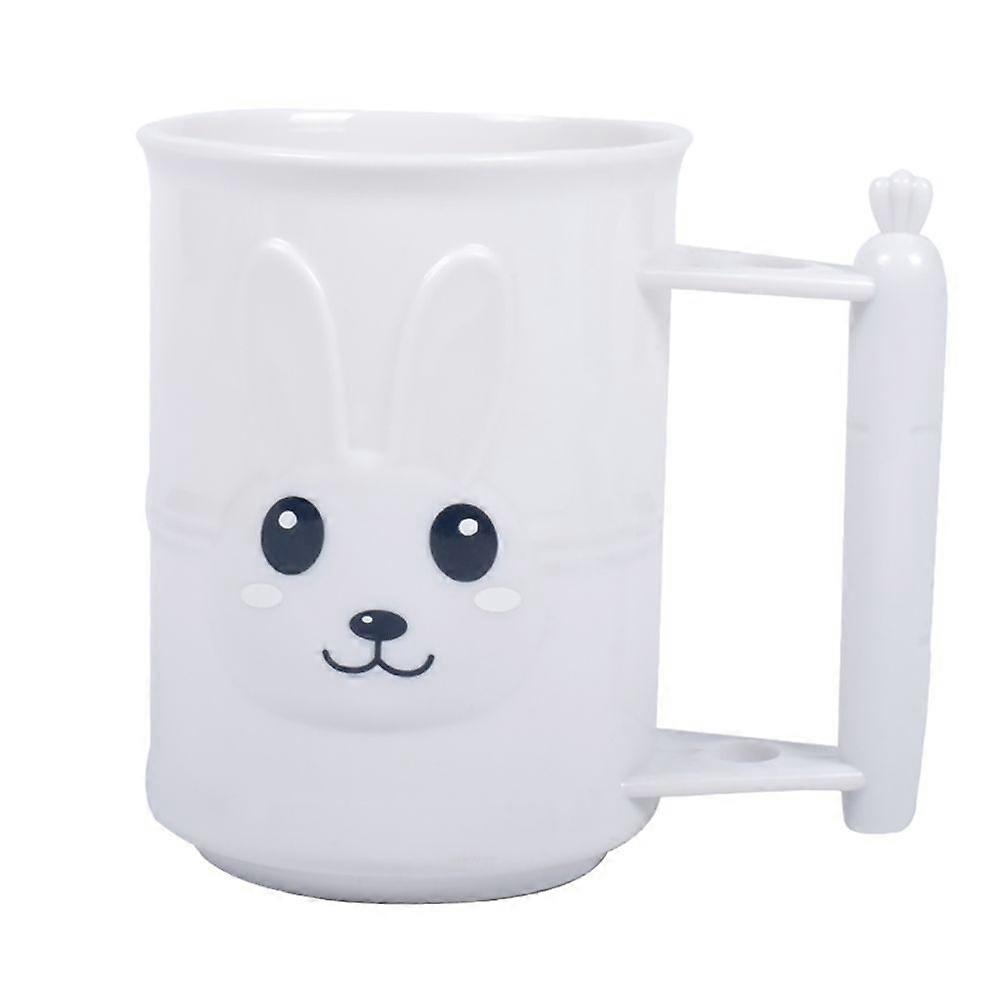 Bunny Creative Toothbrush Toothpaste Holder Cup Bathroom Wash Gargle Cups Grey