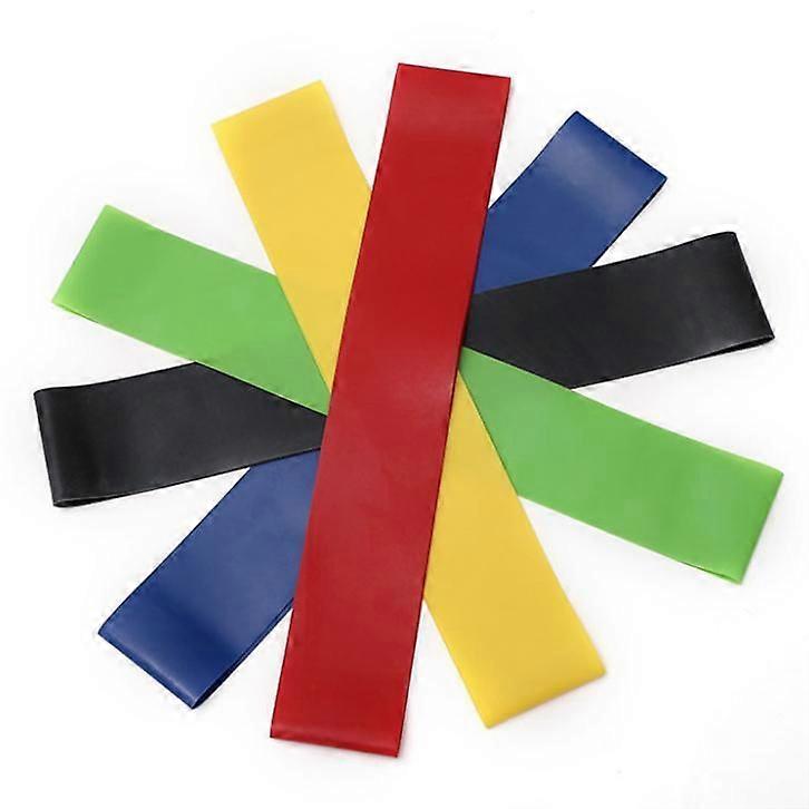 5 pcs フィットネスヨガ抵抗バンド