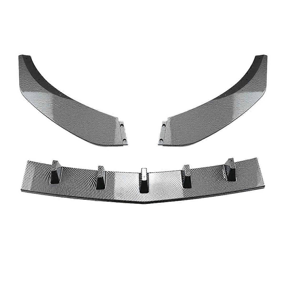 Car Front Shovel Lip for CLA C117 2016-2019 Front Bumper Spoiler Splitter Diffuser Trim,B