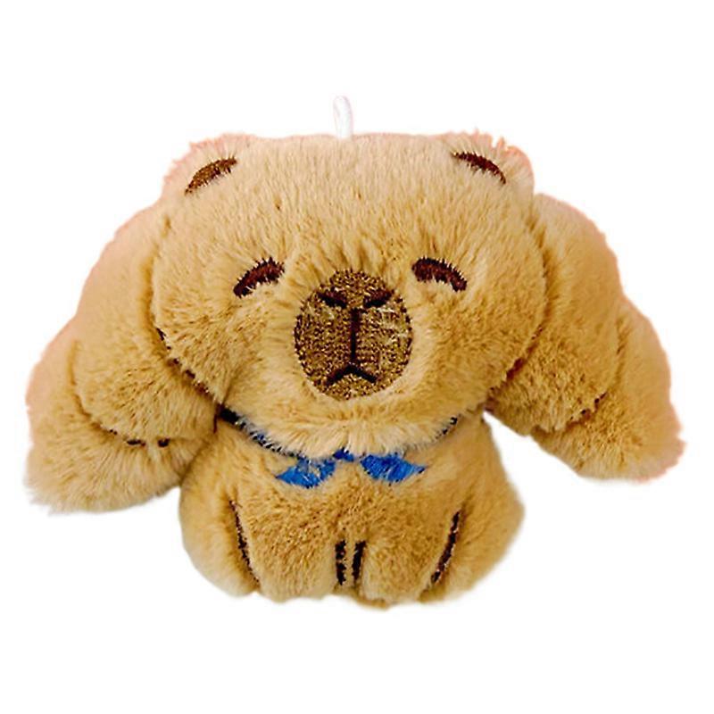 Kawaii Plush Capybara Keychain Pendant Cute Cartoon Food Capybara Keychain Creative Backpack Decoration Accessories Gifts