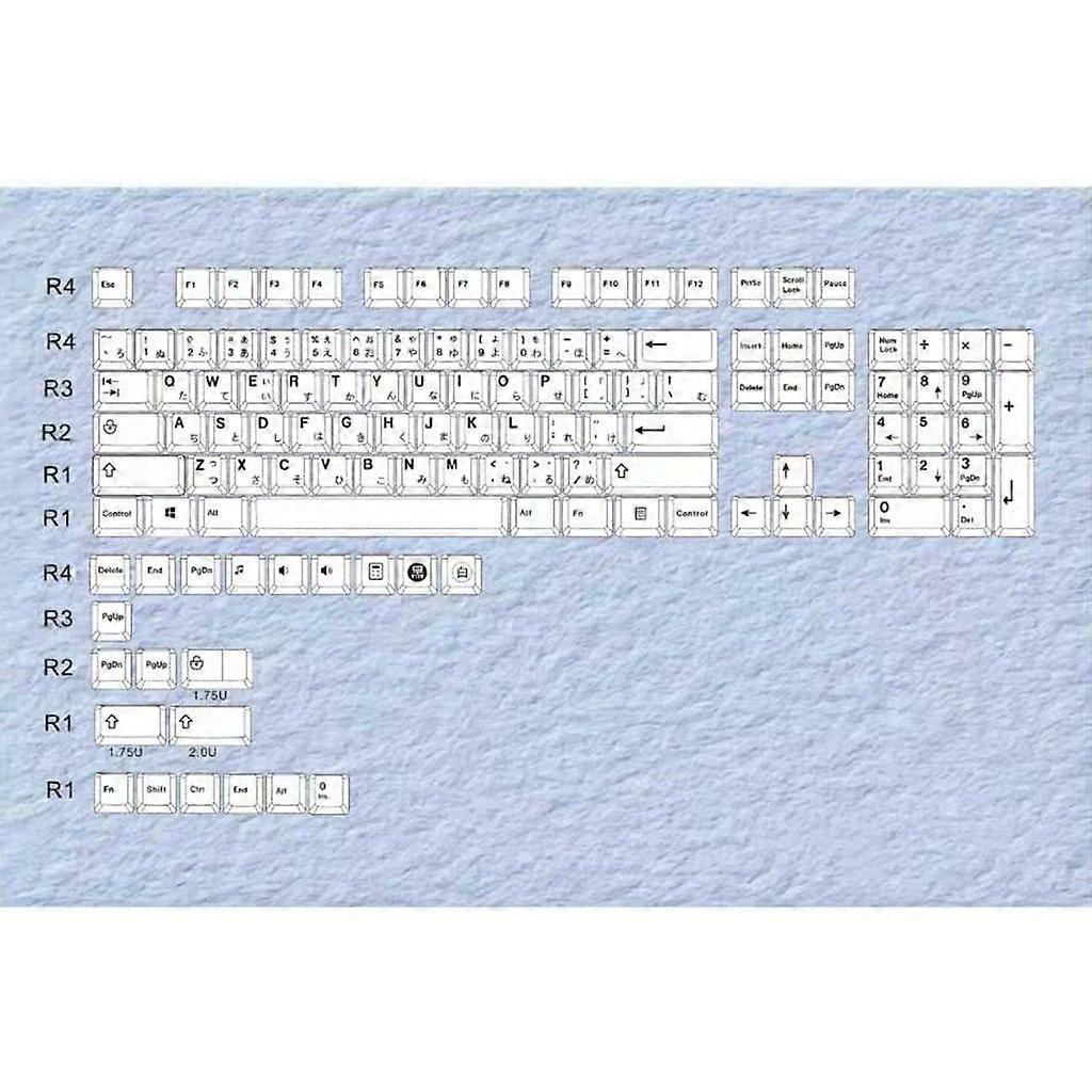 Touches de remplacement pour clavier mécanique, profil Cherry, PBT, 135 touches