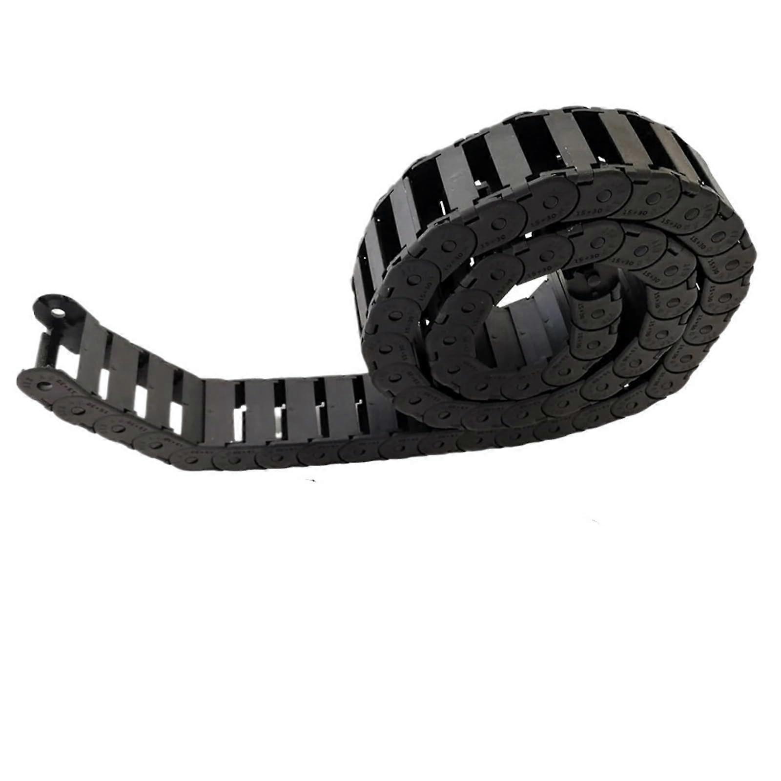 Plastic Cable Drag Chains 7x7 Mm 10x10 Mm 15x20 Mm 15x25 Mm 30, 40, 50 Mm Wire Carrier With End Connector 10x20 Mm