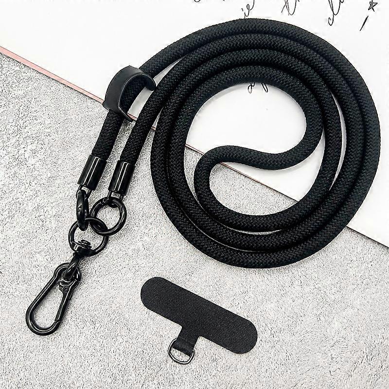Universal 120CM Crossbody Lanyard Strap Chain For Phone Case Cover Sport Climbing Colorful Nylon Single Cord Rope