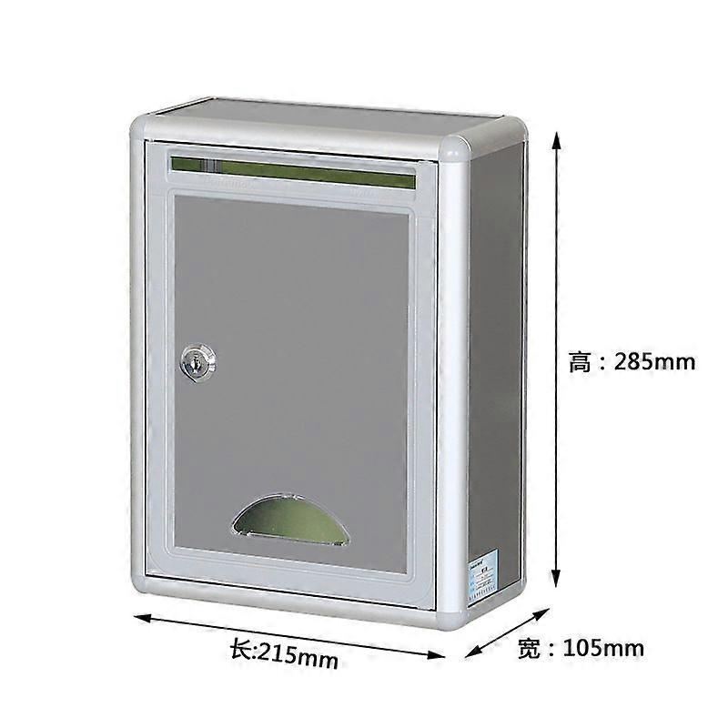 1 Set Wall Mounted Lock Box Secure Hanging Post Box With Key Lock Large Capacity Modern Mailbox Durable Waterproof Outdoor Letter Box For Office Home