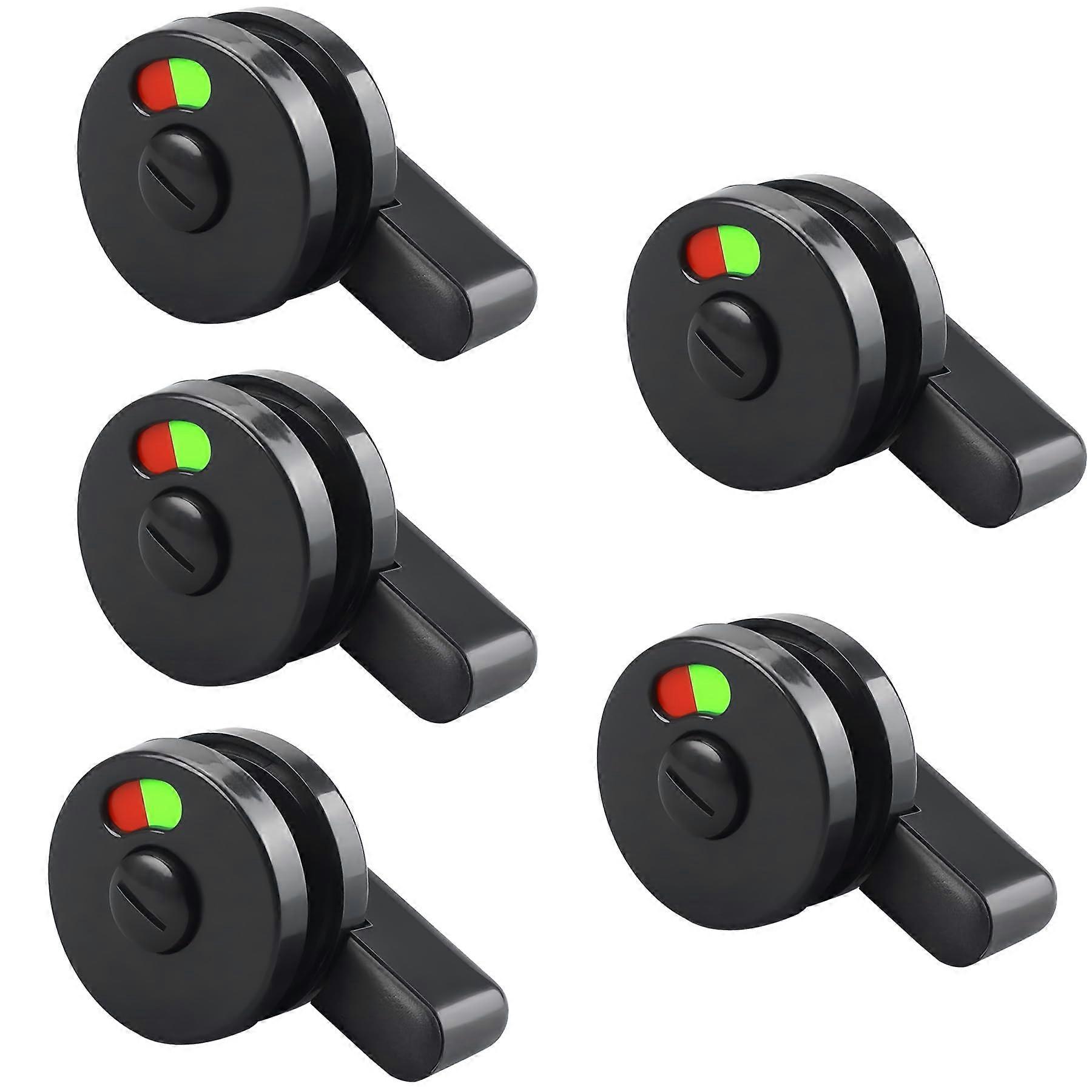 LEPEVNET 53mm Dia Privacy Indicator Door for Lock Public Restroom Partitions 5 Pack