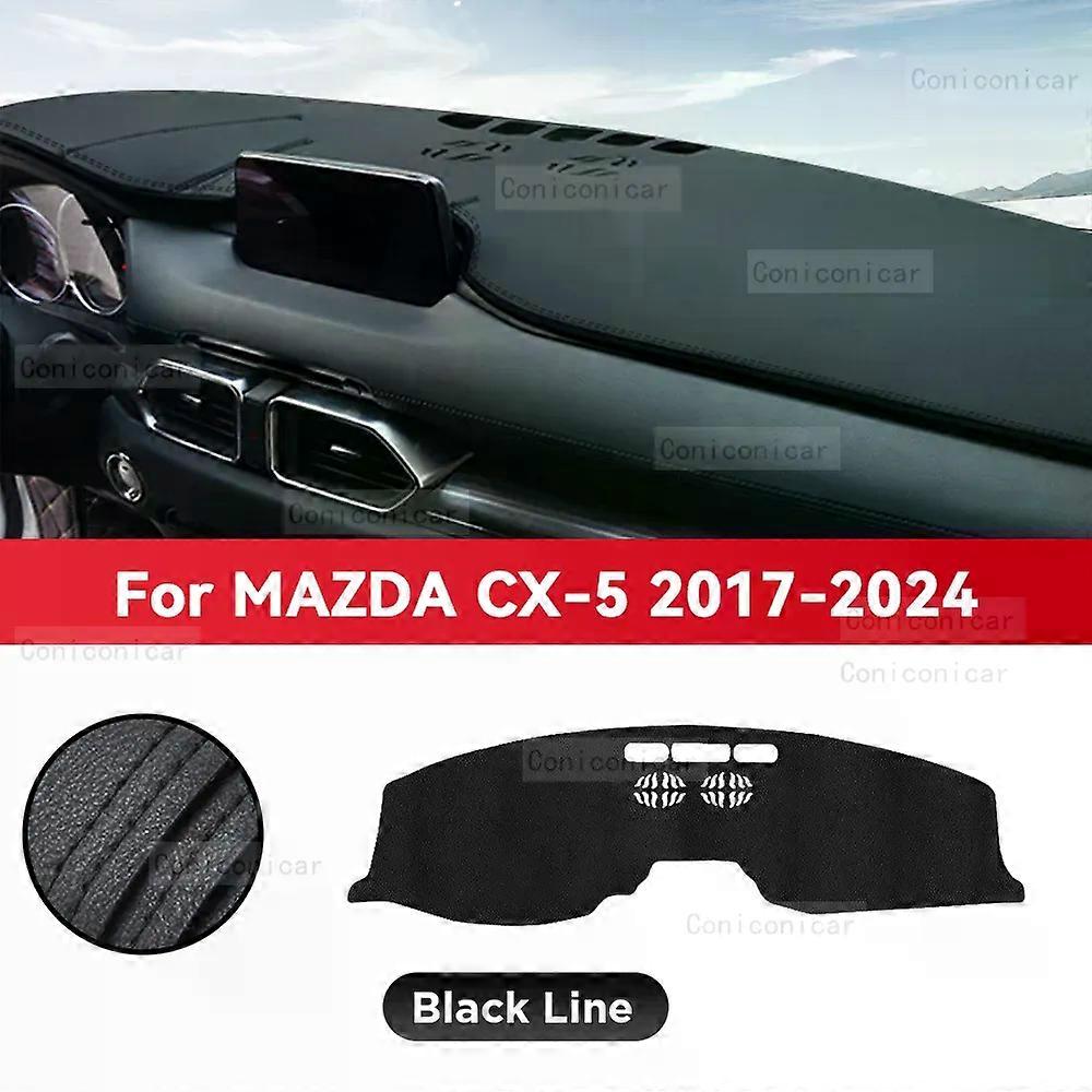 Dashboard Cover Mat Protective Pad For MAZDA CX-5 CX5 2017-2024 Car Accessories Dash Board Sunshade Anti-UV Carpet Dashmat