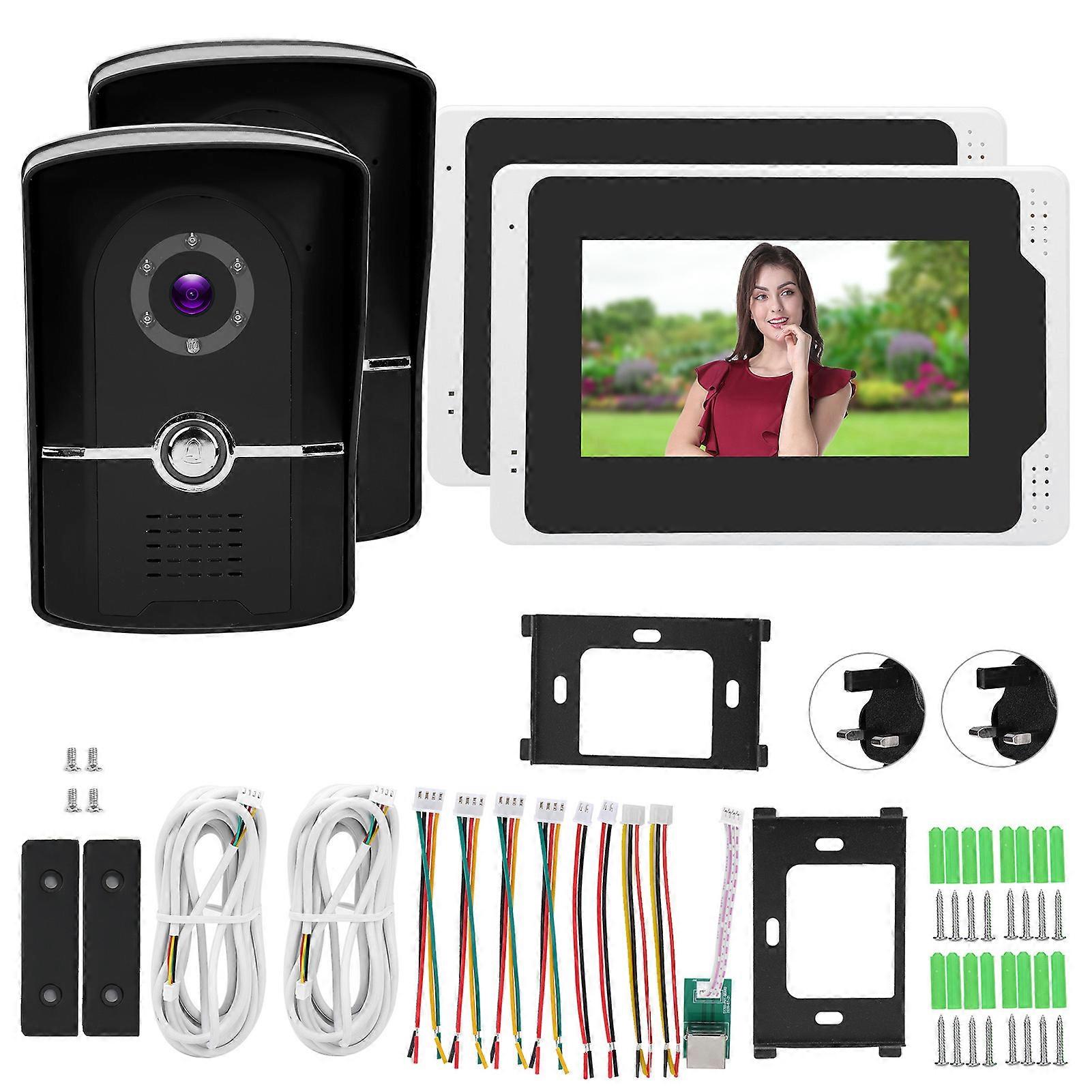 1080P Waterproof Video Doorbell - 7" TFT Display, Night Vision, Tuya Smart Integration