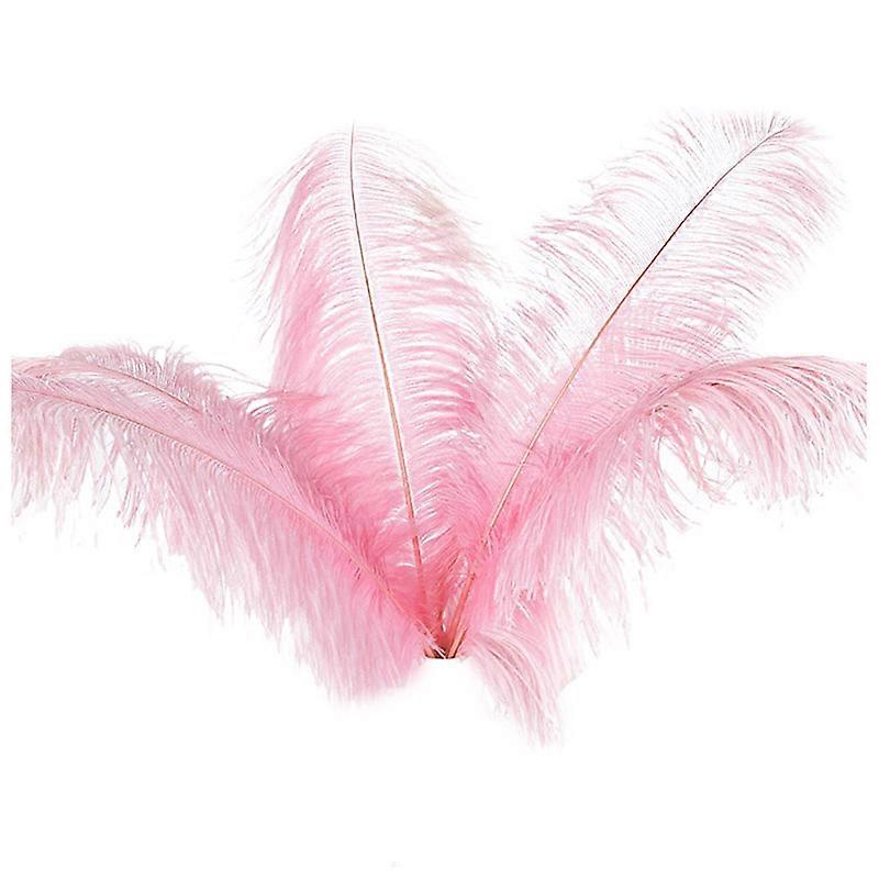 10 Stück Straußenfedern Hochzeitsfeier Deko Rosa 20-25cm