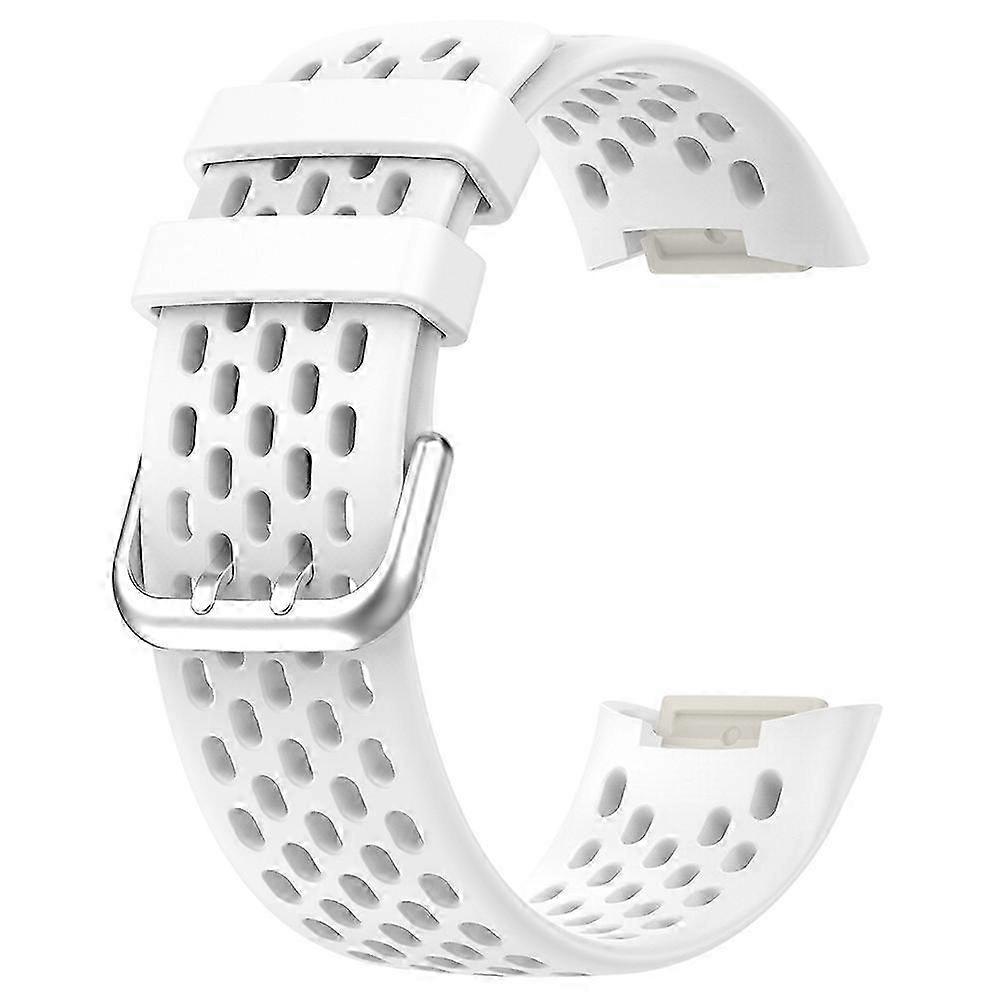 Replacement Wrist Band for Fitbit Charge 6/Charge 5 - Breathable Silicone Smartwatch Strap