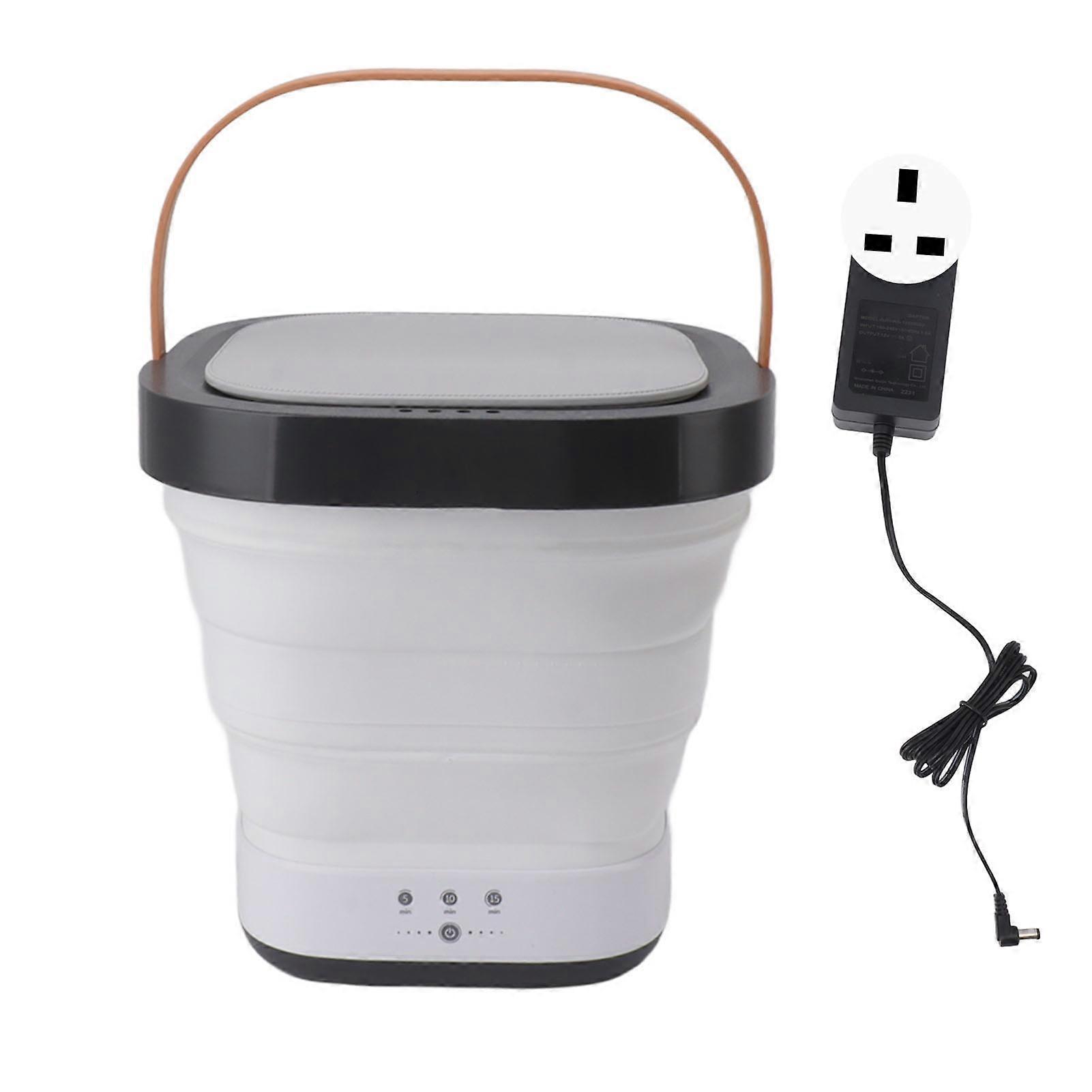 Folding Washing Machine Portable Safety TPE Mini Bucket Washer for Home Travel 100‑240V
