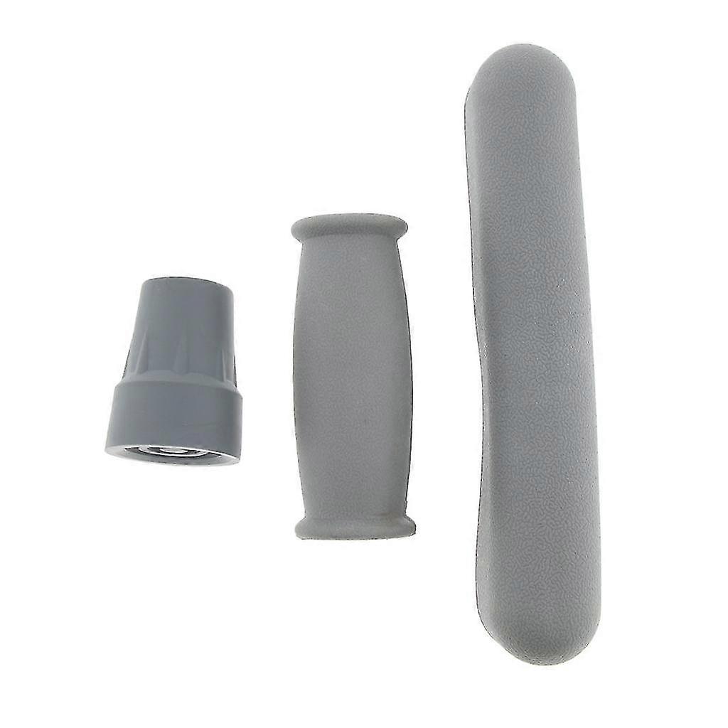 Crutch Hand Grips 1 Tip Cover Accessories Kit 1 Underarm Pads 1