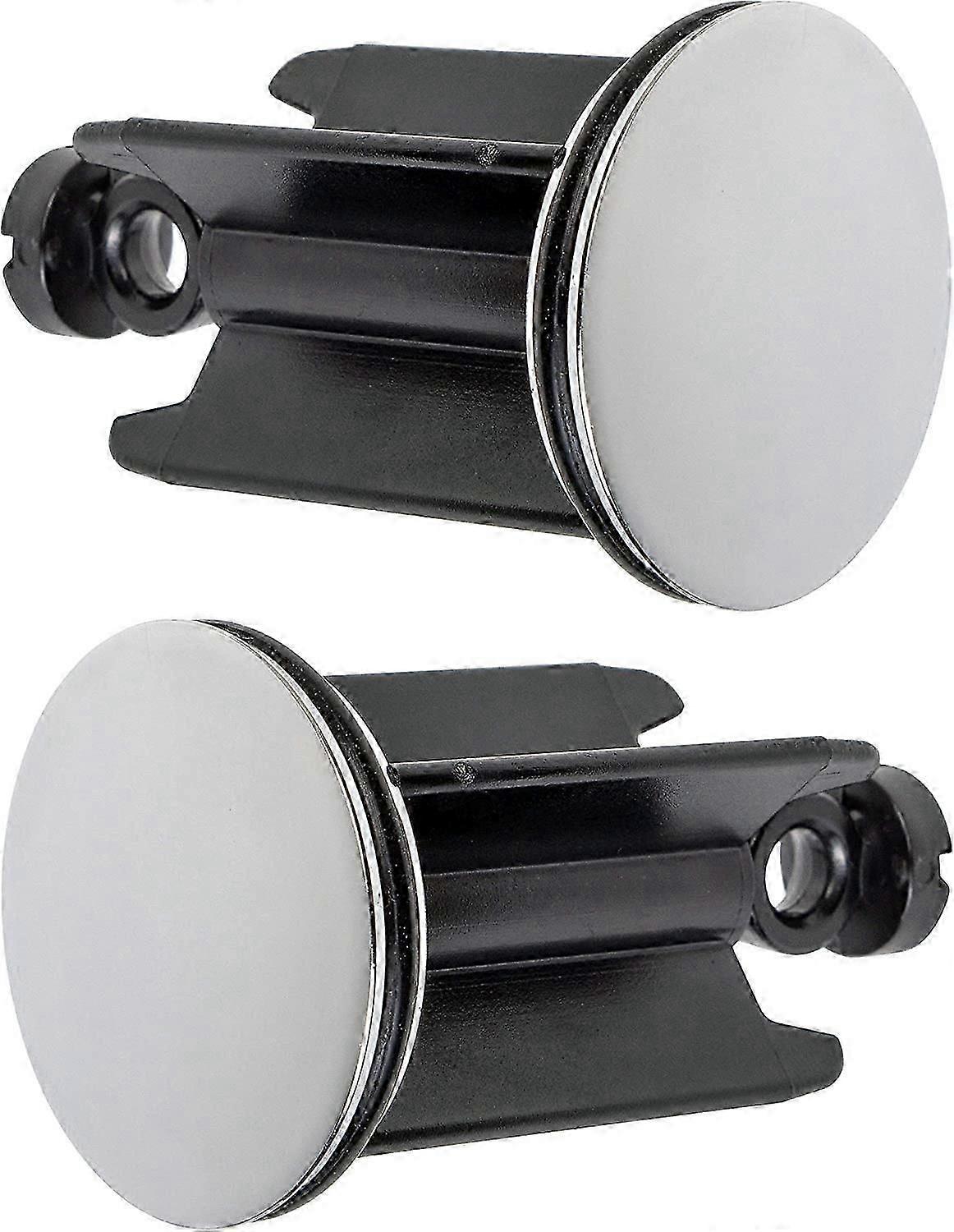 Universal Bathroom Sink Stopper 40 mm, Set of 2, Chromed Drain Stopper, Made of Brass, with Rubber Gasket