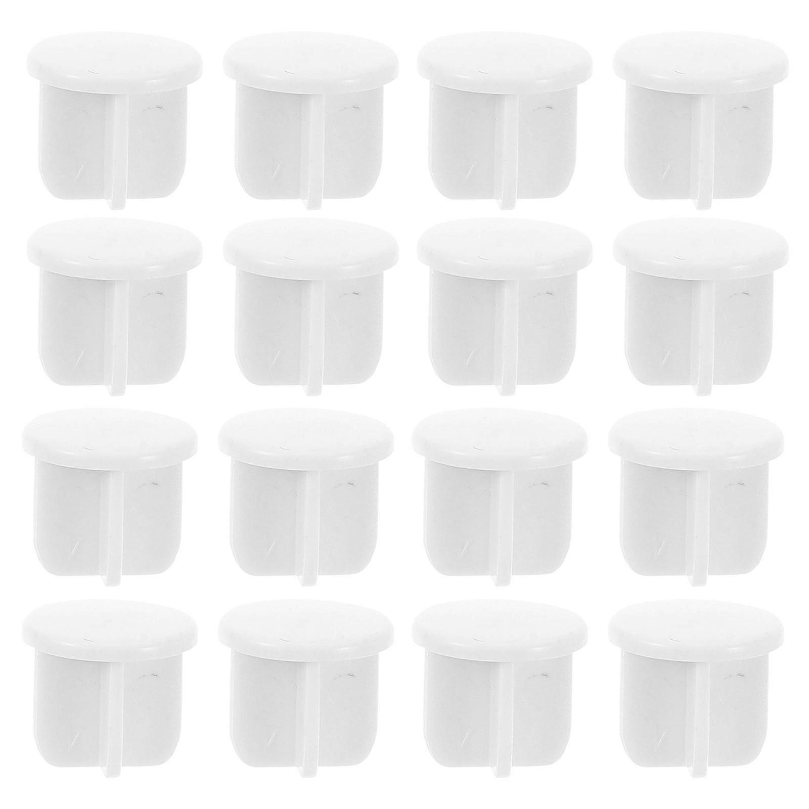 50pcs Blinds Bottom Rail End Caps Horizontal Blinds Bottom Rail Button Plugs Roller Blinds Parts