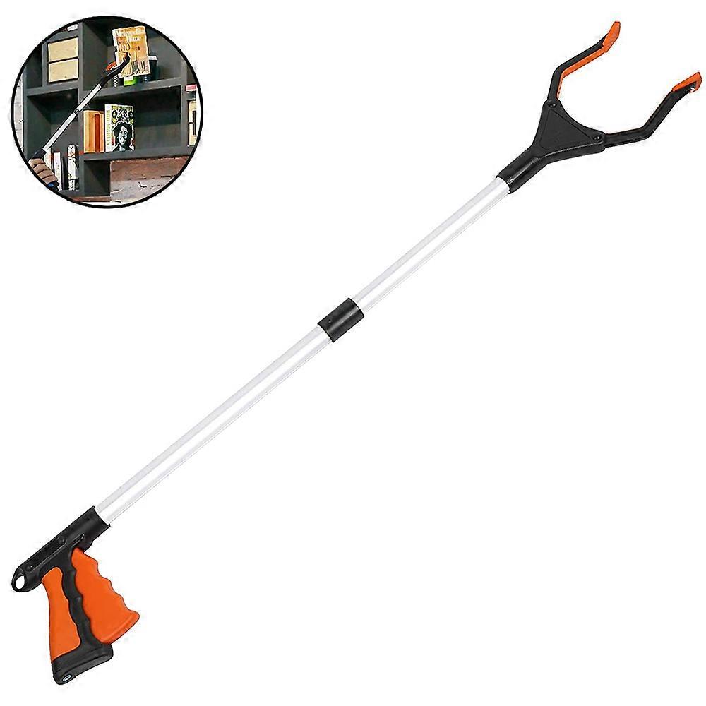 Extra Long Reacher Grabber - Foldable Gripper And Reaching Tool-Orange