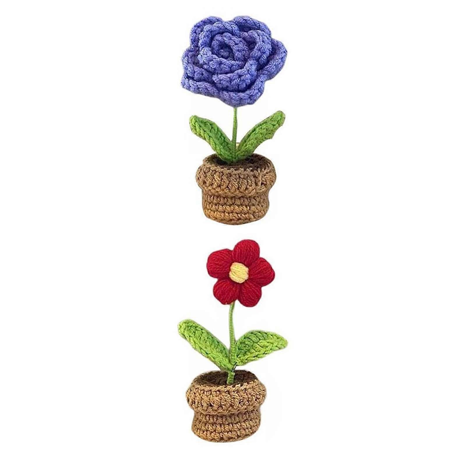 2 Stück handgemachtes DIY Anfänger Häkelset für Erwachsene Starter