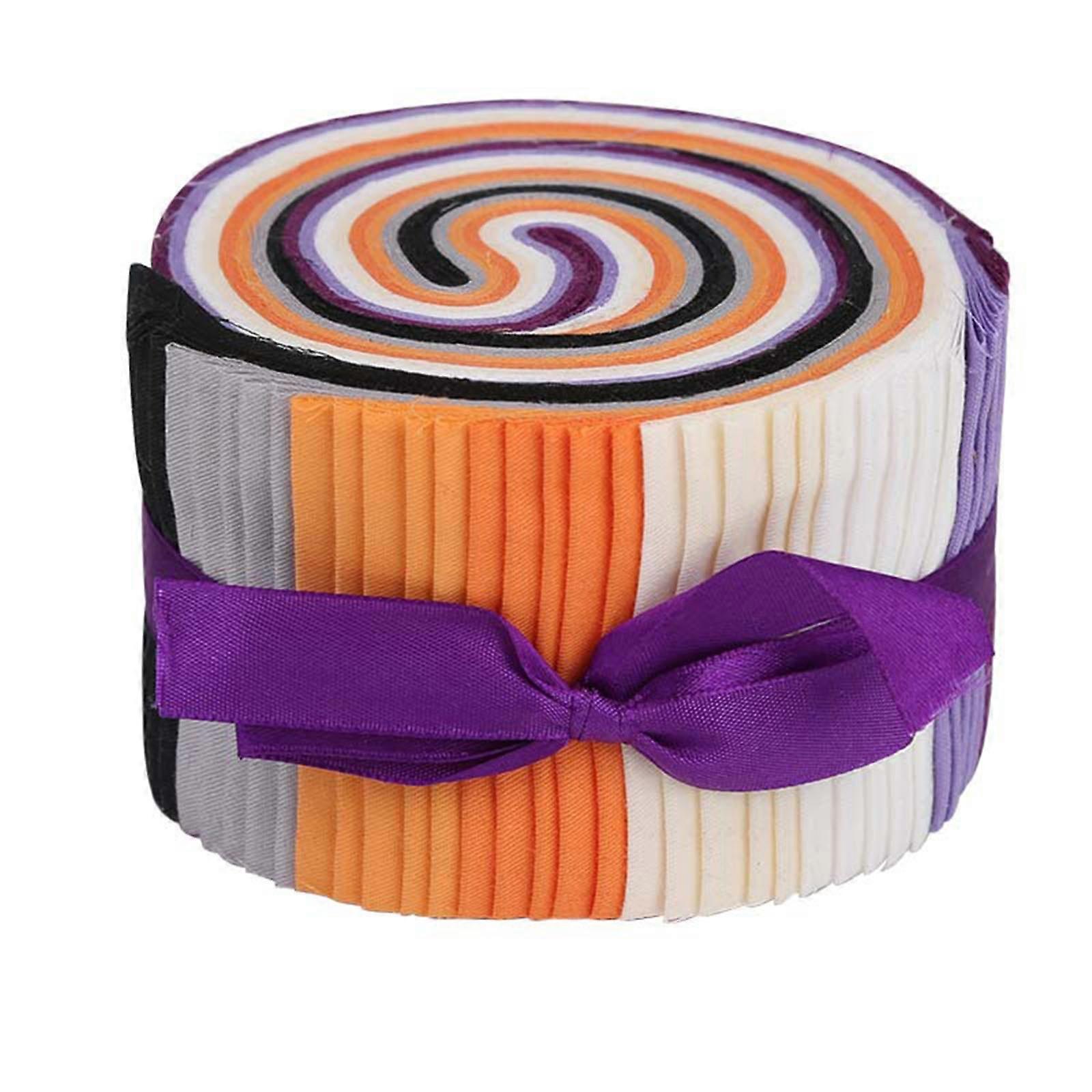  Halloween Sewing Fabric Strips Multicolor Assorted Patchwork Fabric Bundles for Quilting Sewing Crafting Supply