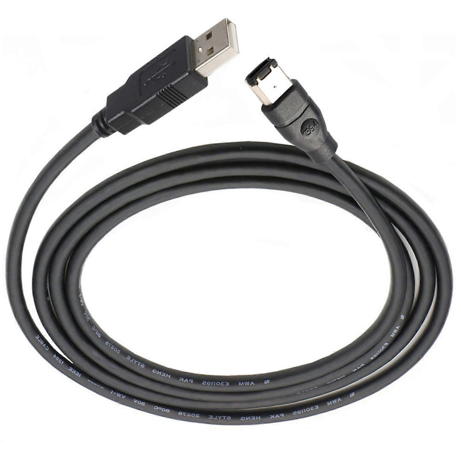 Firewire IEEE 1394 6 Pin Male To USB AM Type Male Cable Adapter Computer Digital Camera PDAs