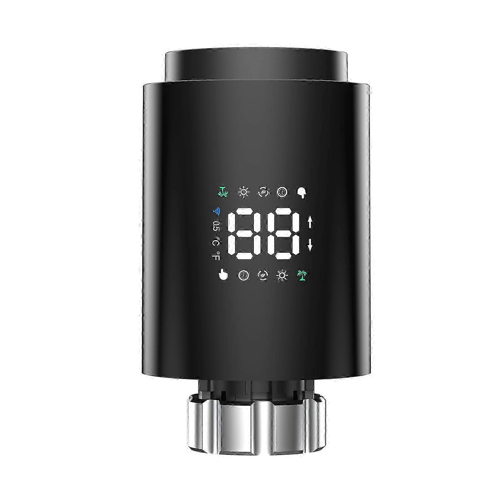 Thermostatic Radiator Valve Smart Radiator Valve Intelligent Thermostat Valve LED Display Supporting Mobile App Control Radiator Controller for Zigbee