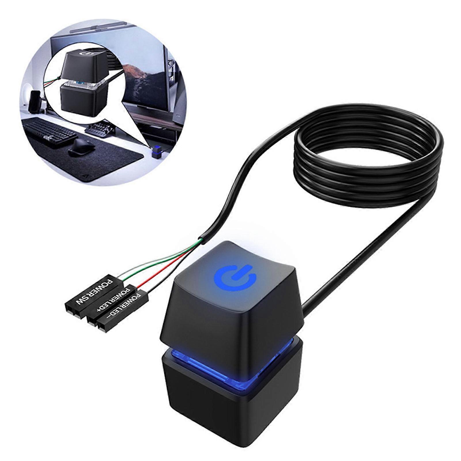 Compact Computer Desktop External Power Button Cable Computer Desktop Switchs