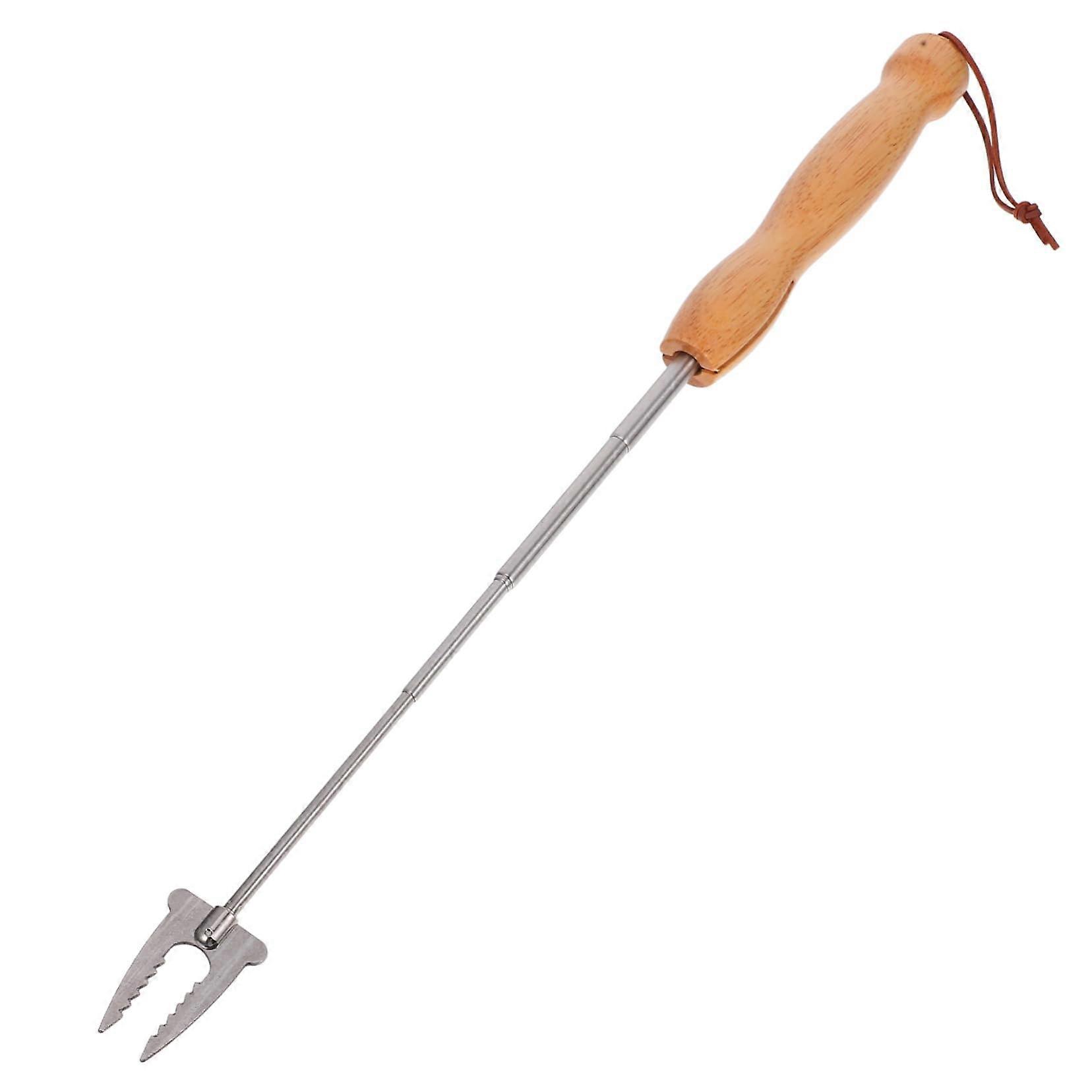 Retractable Grill Fork, Adjustable BBQ Skewers, Reusable Kabob Skewers, Camping Grilling Gear, Kabob Sticks