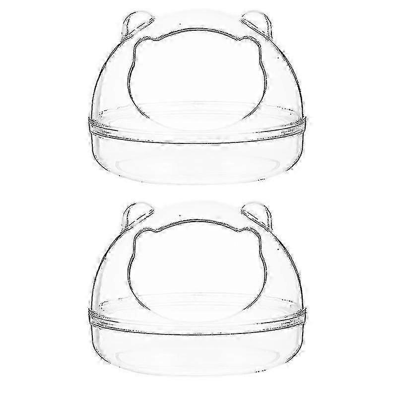 2pcs Hamster Bath Container