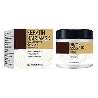 Keratin Hair Treatment Deep Repair Conditioning Collagen Hair Mask Essence for Dry Damaged Hair All Hair Types 500ml