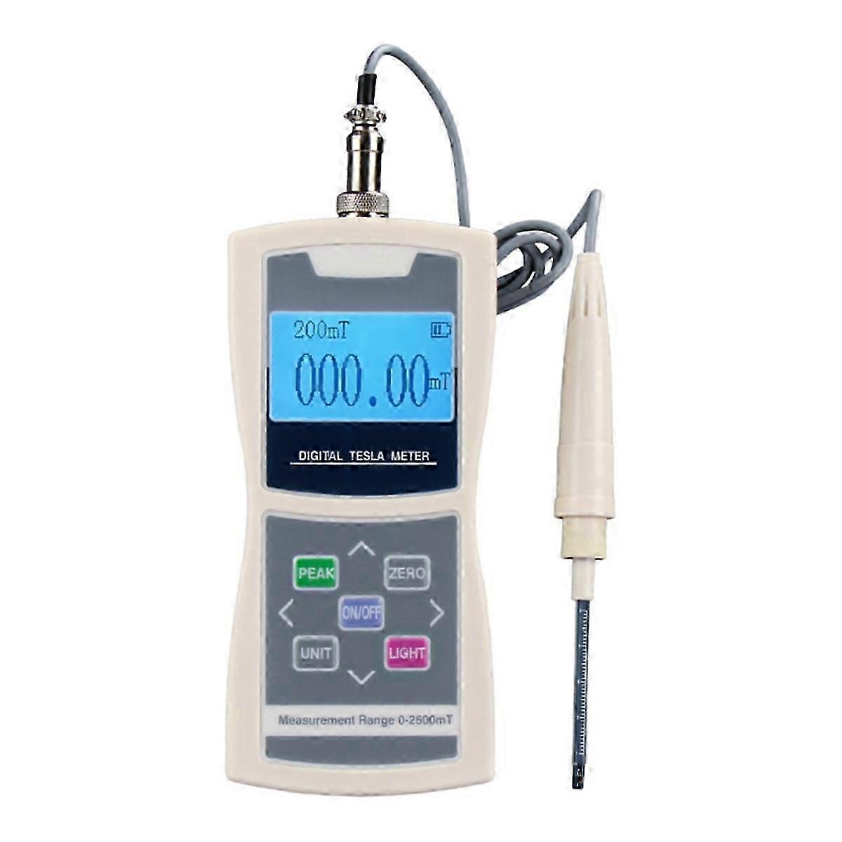 For 0-2500mt Digital Tesla Meter Permanent Magnet Gauss Magnetic Flux Surface Field Test
