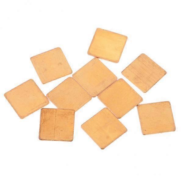 2x 10 Pieces Thermal Copper Pad, 0.59x0.59x0.02inch