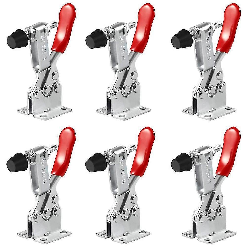6 PCS Hand Tool Toggle Latch Clamp 201B,220 Lbs Holding Capacity Horizontal Clamp Horizontal Quick