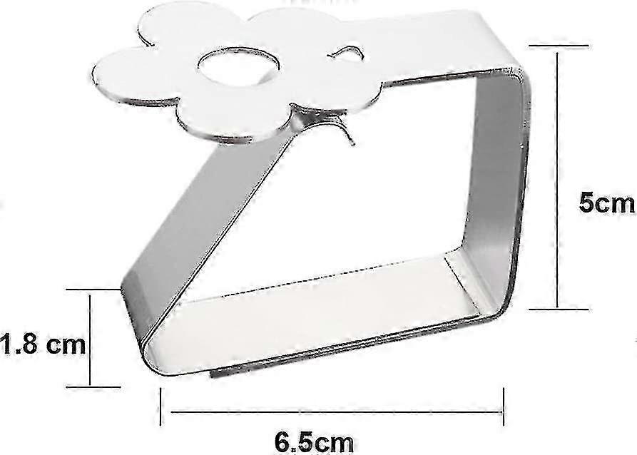Stainless Steel Tablecloth Clips Set of 4 with Flower Design, Suitable for Table Covers with Thickness Up to 3cm, Ideal for Home, Garden, an