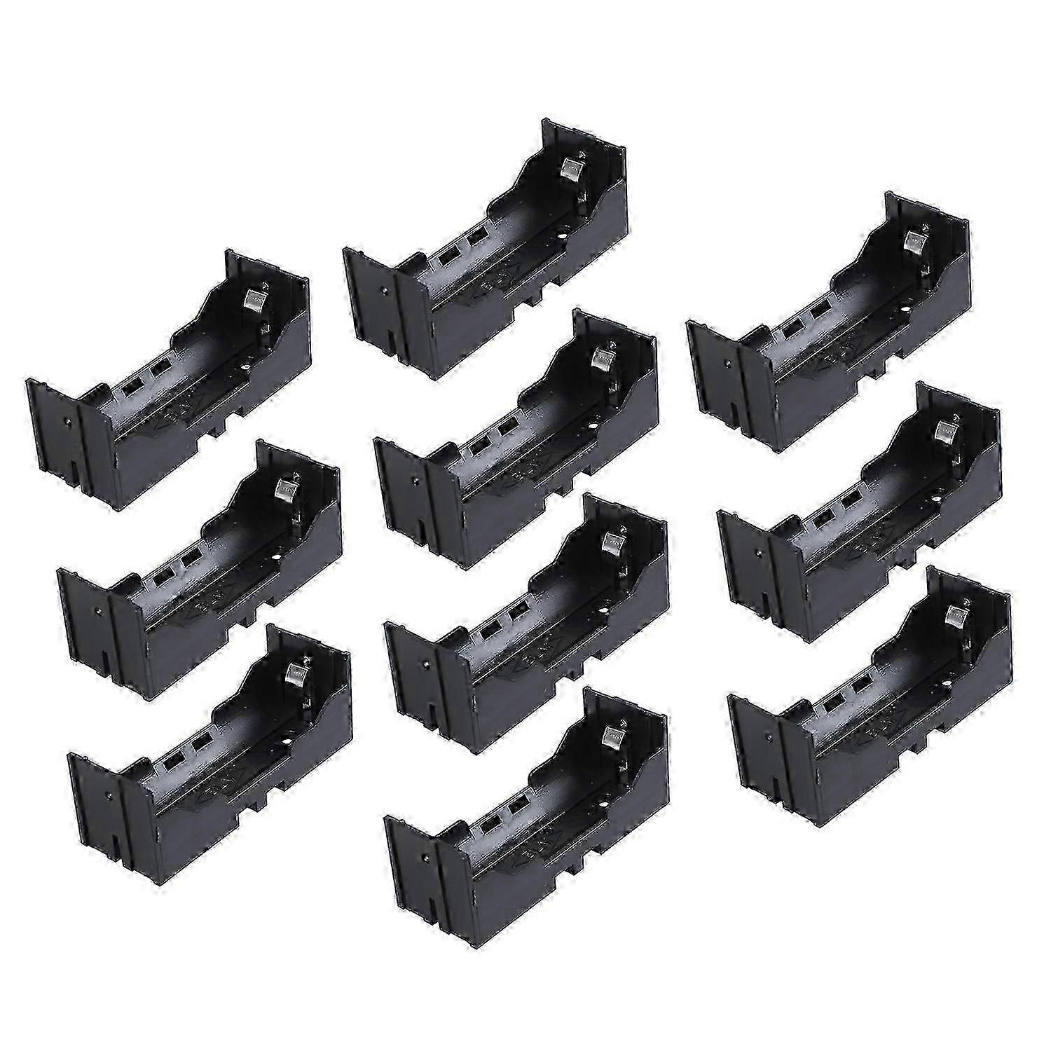 Plastic Single 26650 Battery Holder Case Storage Box 10 Pieces