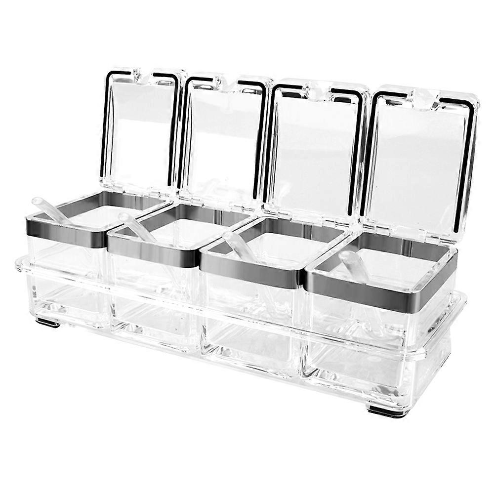 Kitchen Organizers for Spices, Clear Design and Lid Protection, Practical present Idea